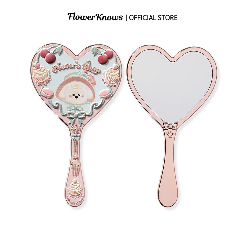 【GIFT】Flower Knows Never's Shop Collection Heart Shape Hand-Held Mirror