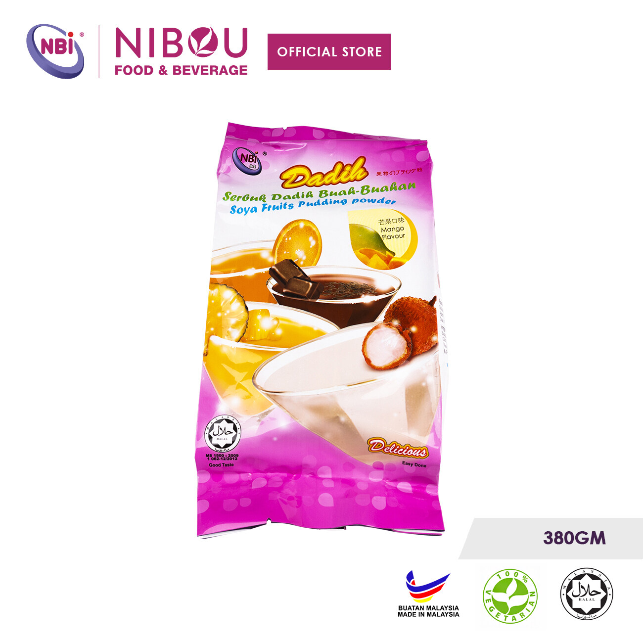 Nibou (NBI) DADIH Soya Fruits Pudding Powder (380gm) Lazada