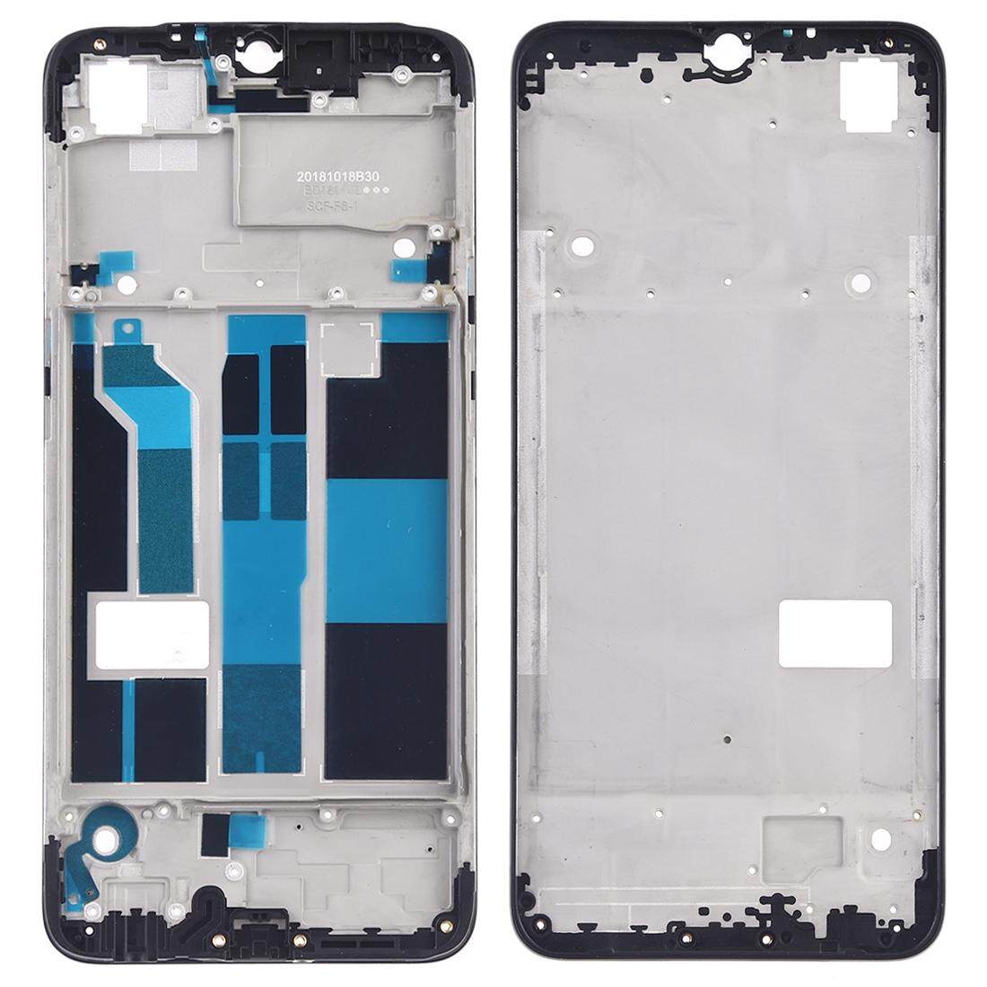 Hunian Depan LCD Bingkai Pelat Bezel untuk OPPO F9/A7X (Hitam)