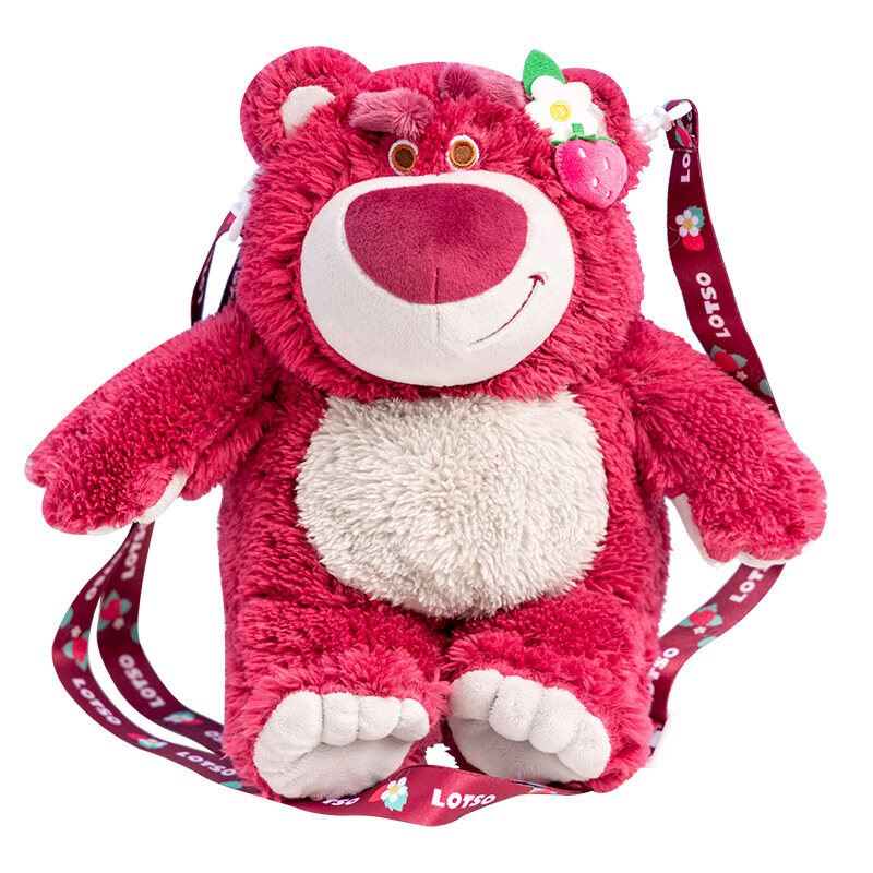 C&K Doll Plush Toy Doll Strawberry Bear Bag