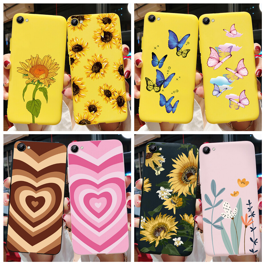 For Vivo Y81 / Vivo Y81i Case 1803 1808 1812 Soft Slim Cute Sunflower Phone Cover For VivoY81 VivoY81i