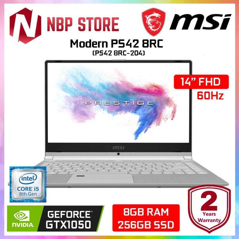 MSI Modern PS42 8RC-204 14 FHD Laptop Silver ( i5-8250U, 8GB, 256GB, GTX1050 4GB, W10 ) Malaysia