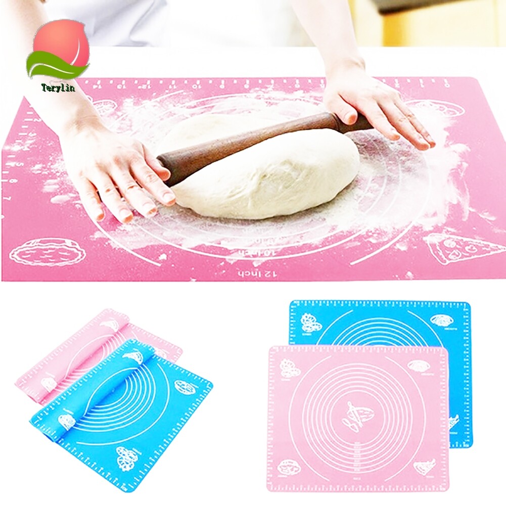 Terylin Non-stick Silicone Dough Rolling Mat Pastry Cake Baking Kitchen Cooking Tool