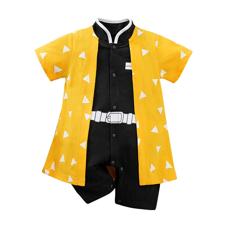 Anime Naruto Baby Romper Akatsuki Kakashi Go-ku Luffy Soron Baby Short Sleeved Romper Cosplay Onesie Pajama Jumpsuit For Baby