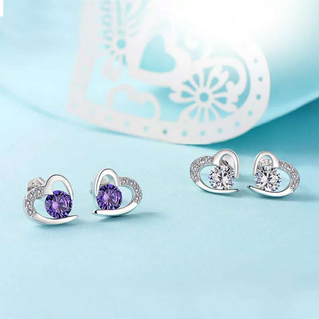 Khuyên tai trái tim mềm hình trái tim