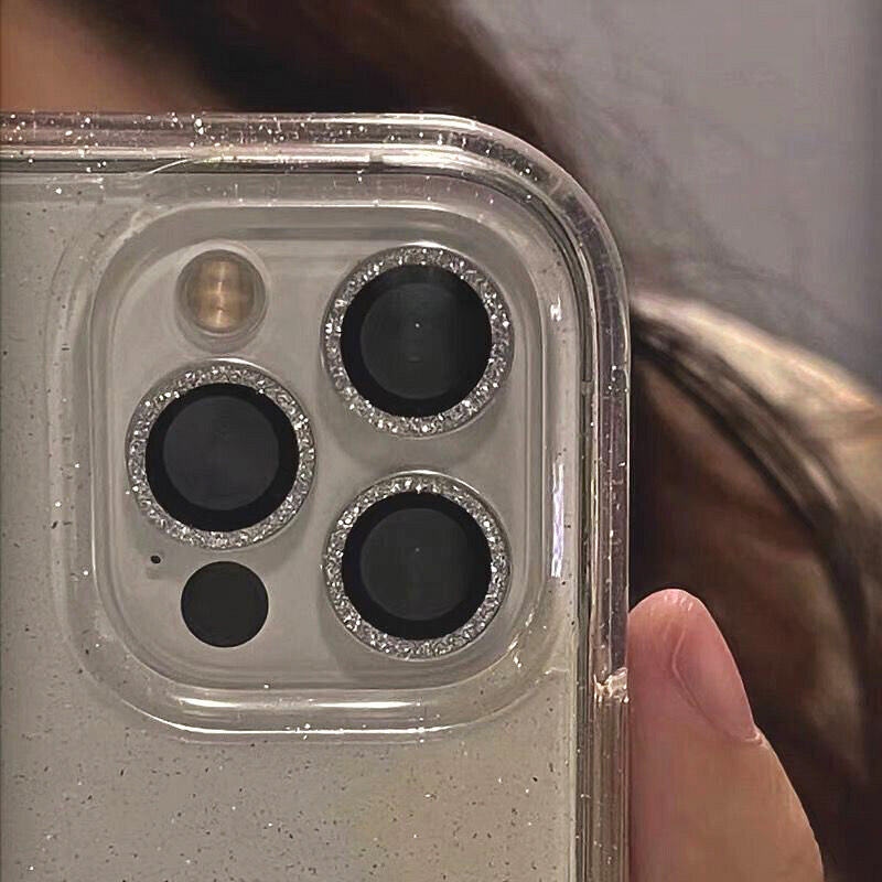 EGuanJia Sparkling Diamond Camera Lens Protector For iPhone 14 Pro Max Plus 13 Pro Max Mini 12 Pro Max Mini 11 Pro Max Tempered Glass Screen Cover Camera Film Protection Free Shipping