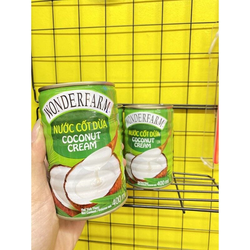 Nước Cốt Dừa Wonderfarm Lon 400Ml