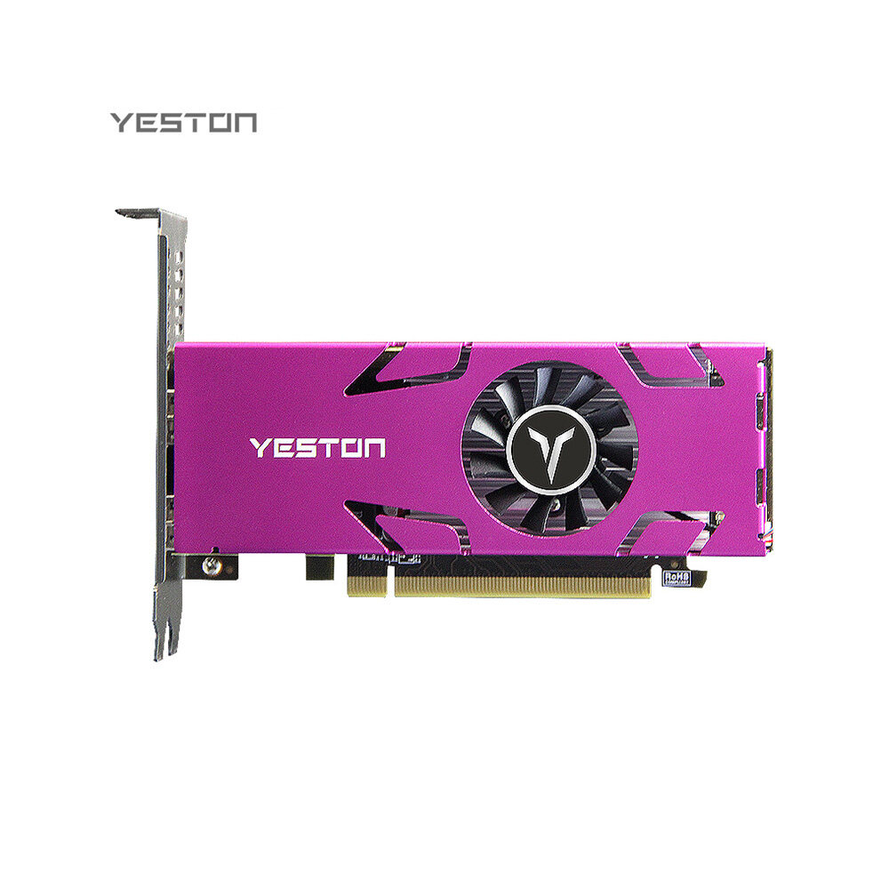 Yeston RX550-4G 4HD GA 4-screen Graphics Card 4GB/128bit/GDDR5 Memory  Support Split Screen with 4*HD Output Ports