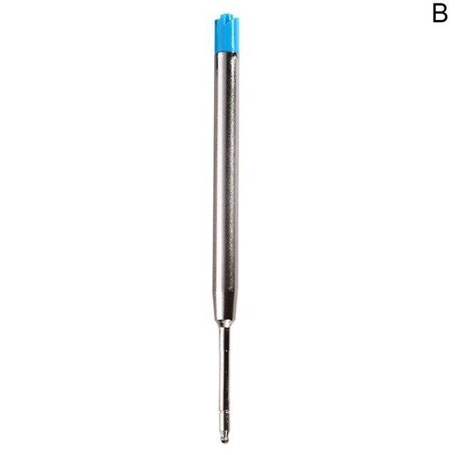 5 Pcs Metal Ballpoint Pen Refills Blue Black Ink Medium Roller Ball Pens Refill For Parker School Office Stationery Supplies