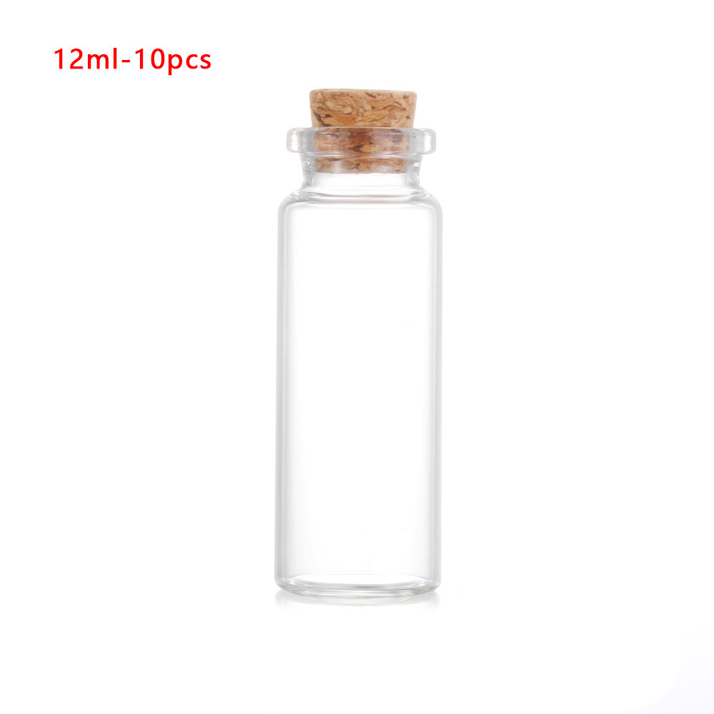 Empty Wishing Blank Transparent Tiny Small With Cork Stopper Message Bottles