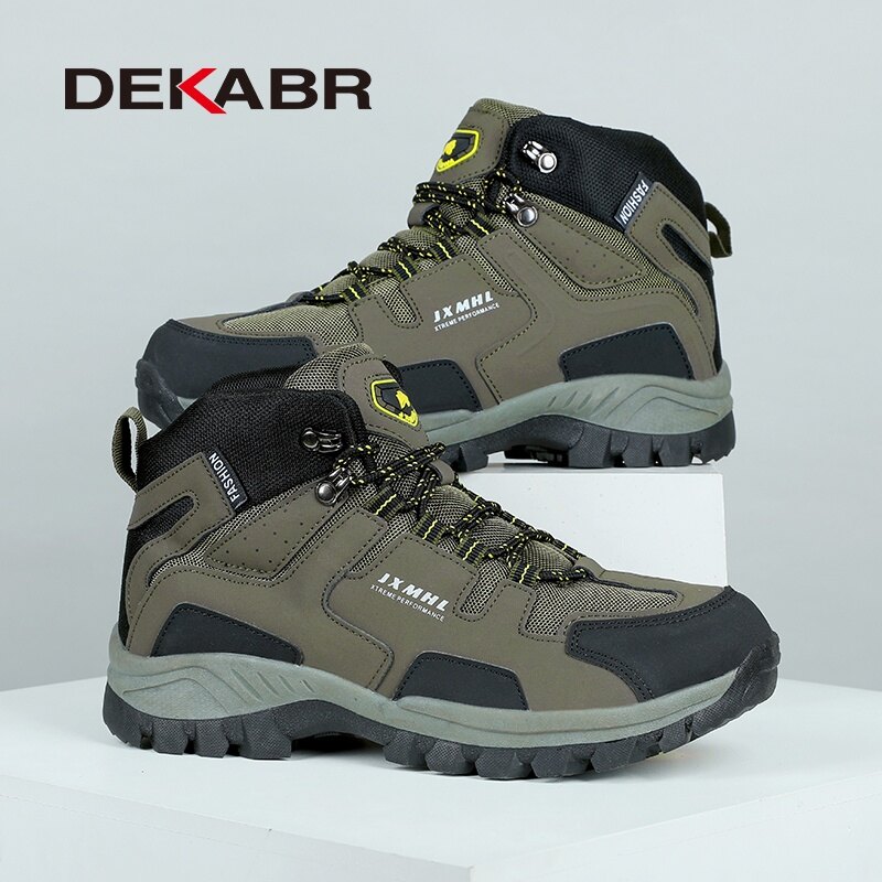 DEKABR Men Boots Boots Outdoor Hiking Boots Spring Men's Work Shoes Special Force Desert Ankle Boots