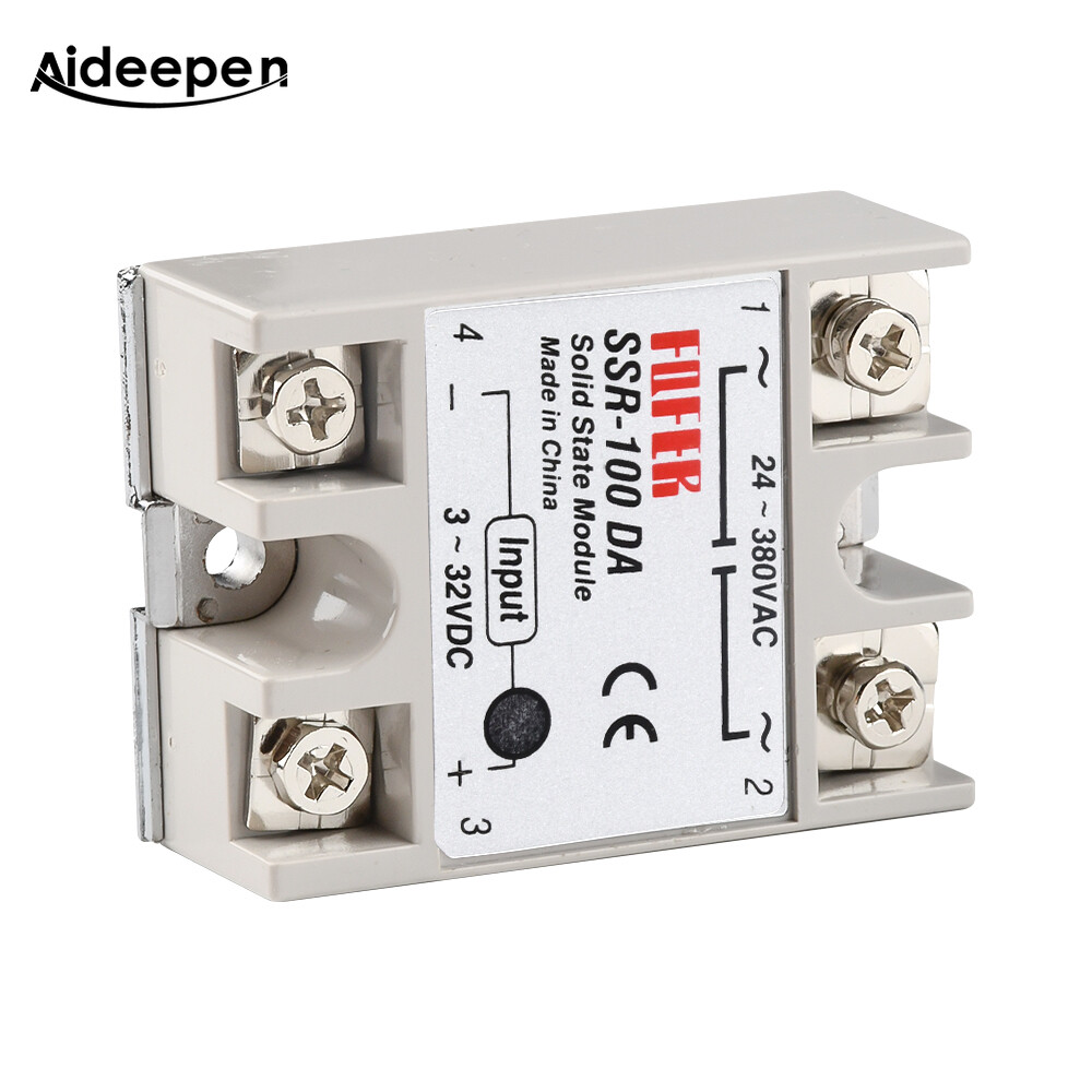 Rơ Le Trạng Thái Rắn KKmol, SSR-100DA Rơ Le Trạng Thái Rắn 100A 3-32V DC Đến 24-380V AC SSR 100DA Dành Cho Công Nghiệp