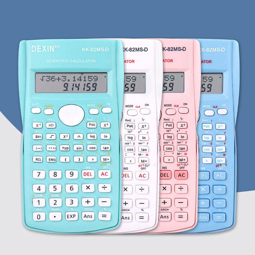 MMLUCK Portable Multifunction 240 Functions Electronic 82MS Statistics School Office Personalized Digit Calculator Engineering Scientific Calculator Stationary Function Calculator