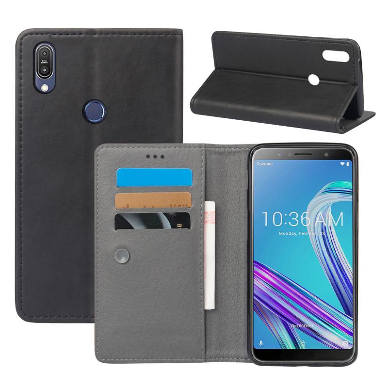 Giá Ốp lưng dành cho Asus Zenfone Max Pro (M1) ZB601KL Asus Zenfone Max Pro (M1) ZB601KL Ốp Lưng Da PU Mỏng Phù Hợp Với Cấp Kiểu Vỏ Bảo Vệ với Khe Cắm Thẻ
