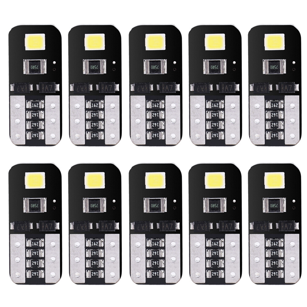 10pcs w5w t10 led canbus no error bulb car interior light 6000k 12v 194 led reading signal lamp