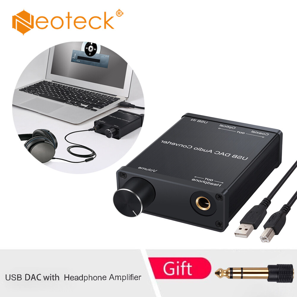 Neoteck USB Audio Sound Card Headphone Amplifier Digital to Analog USB