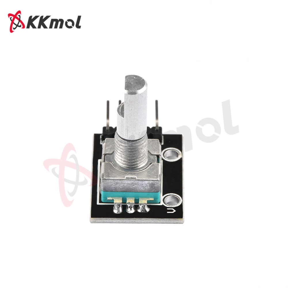 KKmol KY-040 For Module 360 Degrees Rotary Encoder Brick Sensor Module Switch Development Board 5V 5 Pins with Threaded for Arduino