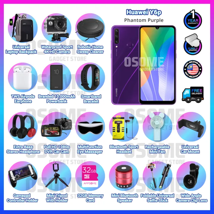 huawei y6p free bluetooth headset
