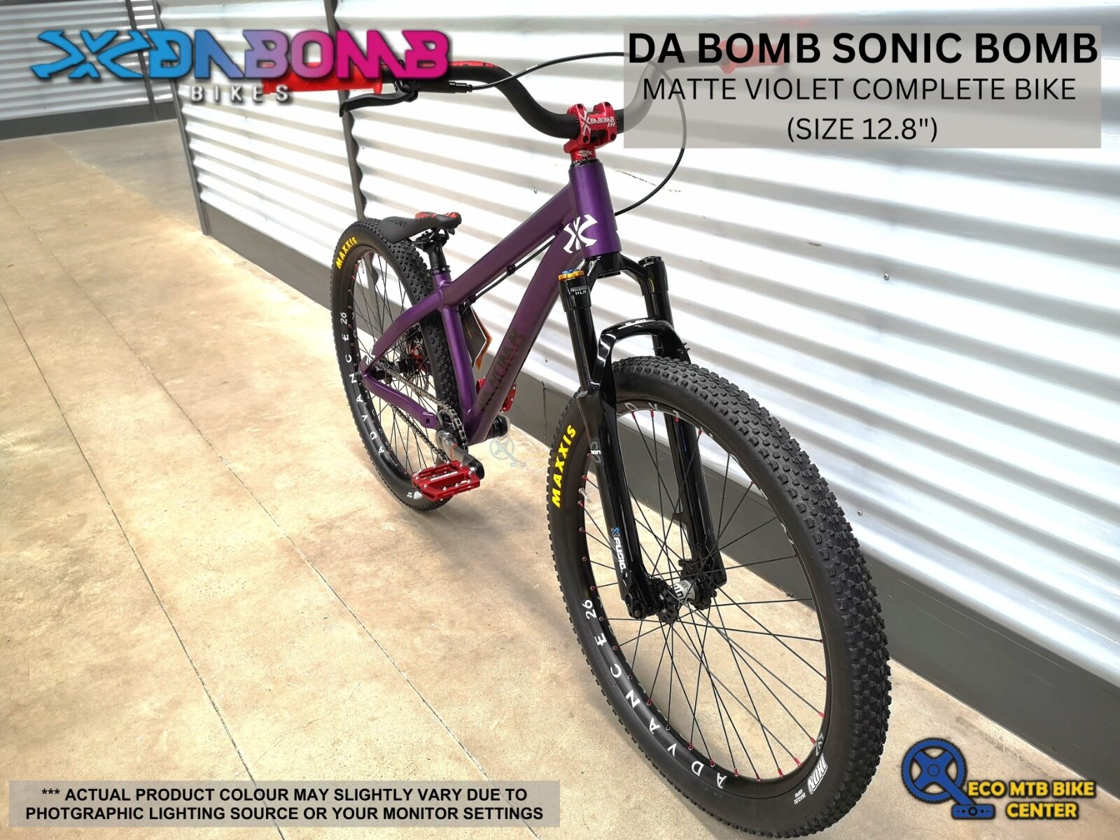 DA BOMB Sonic Boom Complete Bike Matte Violet (Size 12.8