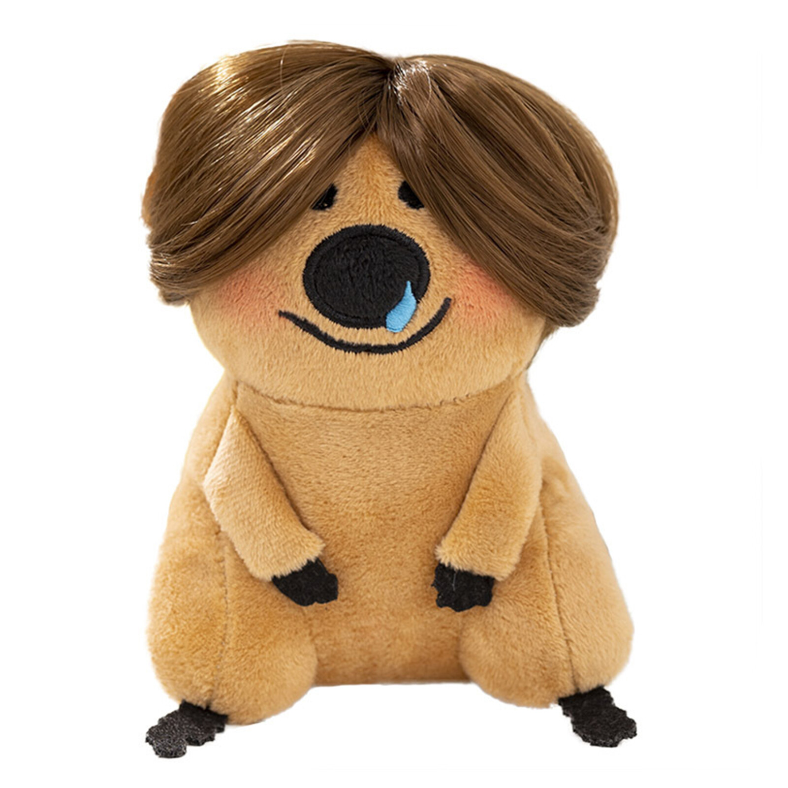 15cm kangaroo stuffed doll cute wig doll soft plush toy pp cotton cartoon stuffed animal sofa decor kids stuffed toys gift cute kangaroo stuffed animals