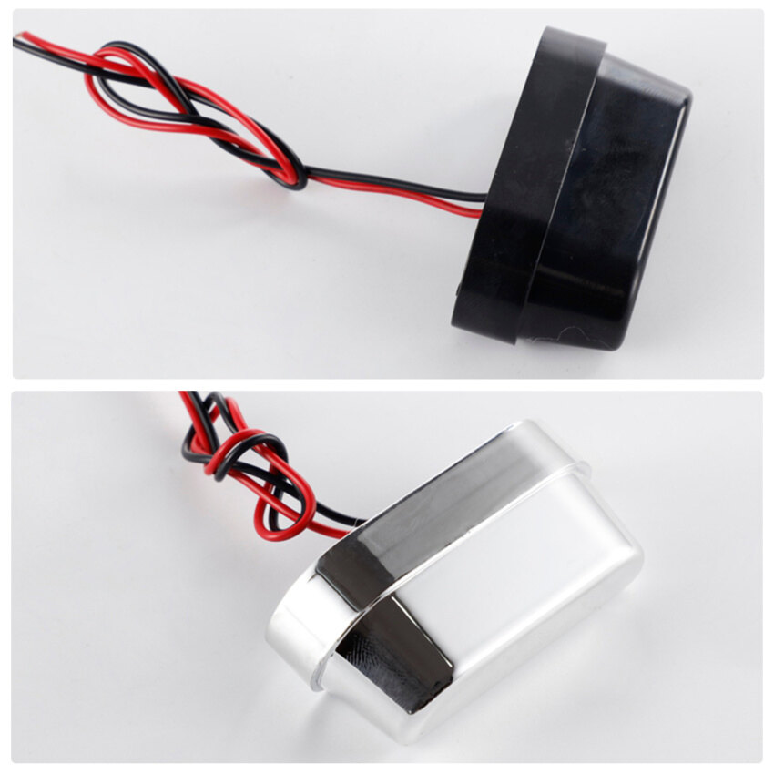 1 PCS 12V Universal LED Motorcycle Tail Brake Rear License Plate Light