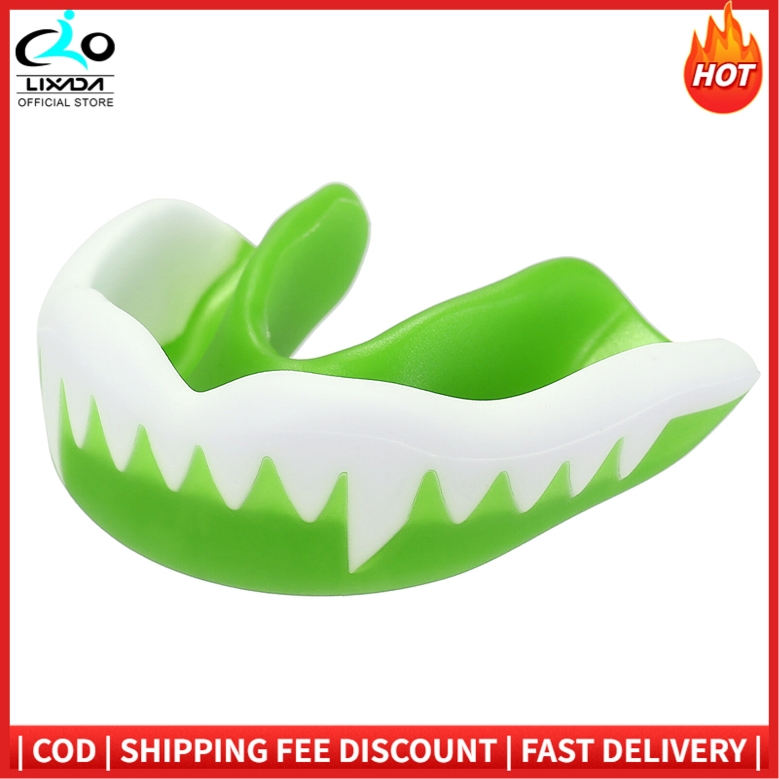 Lixada Sports Mouth Guard Food Grade Tooth Protector Boxing Karate Muay Safety Mouth-guard Boil and Bite Mouthguard