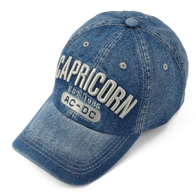 Unisex Plain Cotton Washable and Denim Baseball Cap Adjustable Dad Hat Trucker Hat