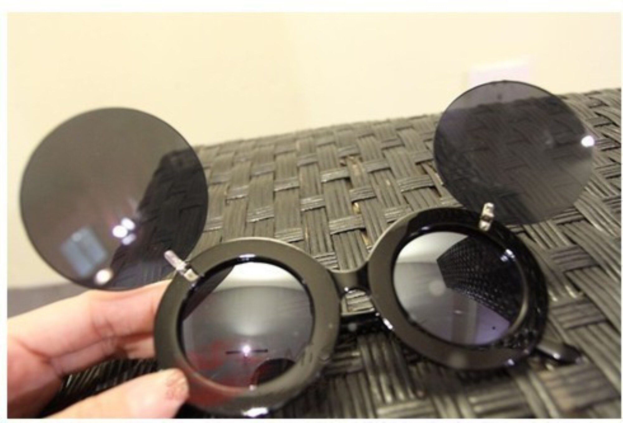 Ins Classic Fashion Chic Popular Cute Funny Oval Folding Steampunk Lady Sunglasses Women Round Sexy Gaga Party Mouse Sun Glasses - Sunglasses - AliExpress