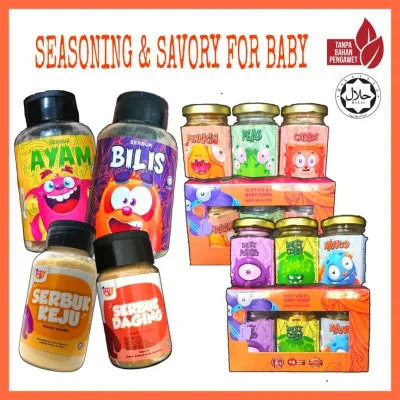 IZZLY Seasoning Powder for Baby Serbuk Perasa Makanan Bayi bilis/ ayam /daging/ keju/ sayur/ buah