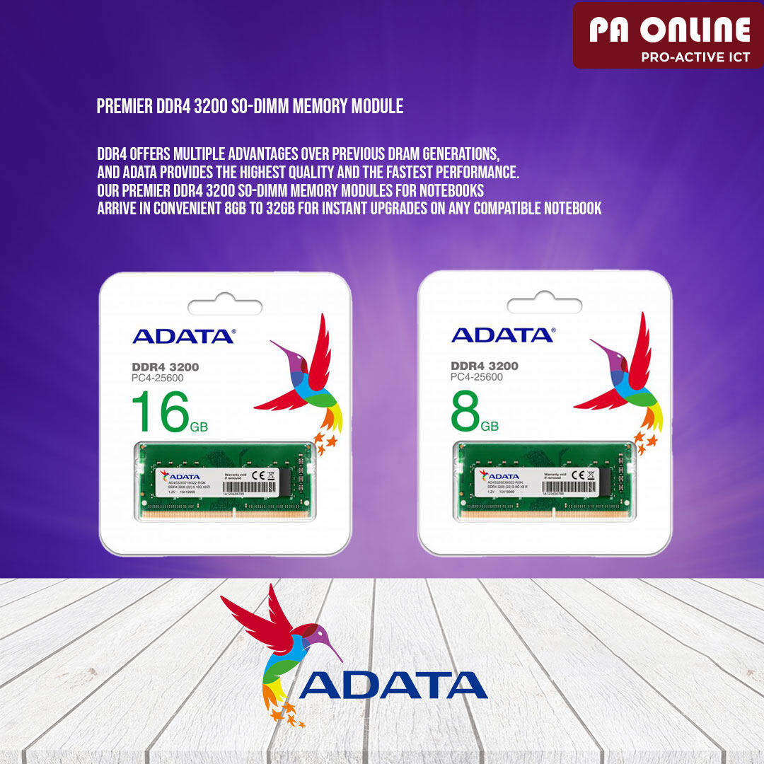 ADATA Premier Mémoire DDR4 8 Go 3200 MHz (PC4-25600