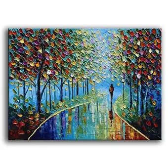 Landscape Oil Painting On Canvas Textured Tree Abstract Oil Painting On Canvas Textured Tree