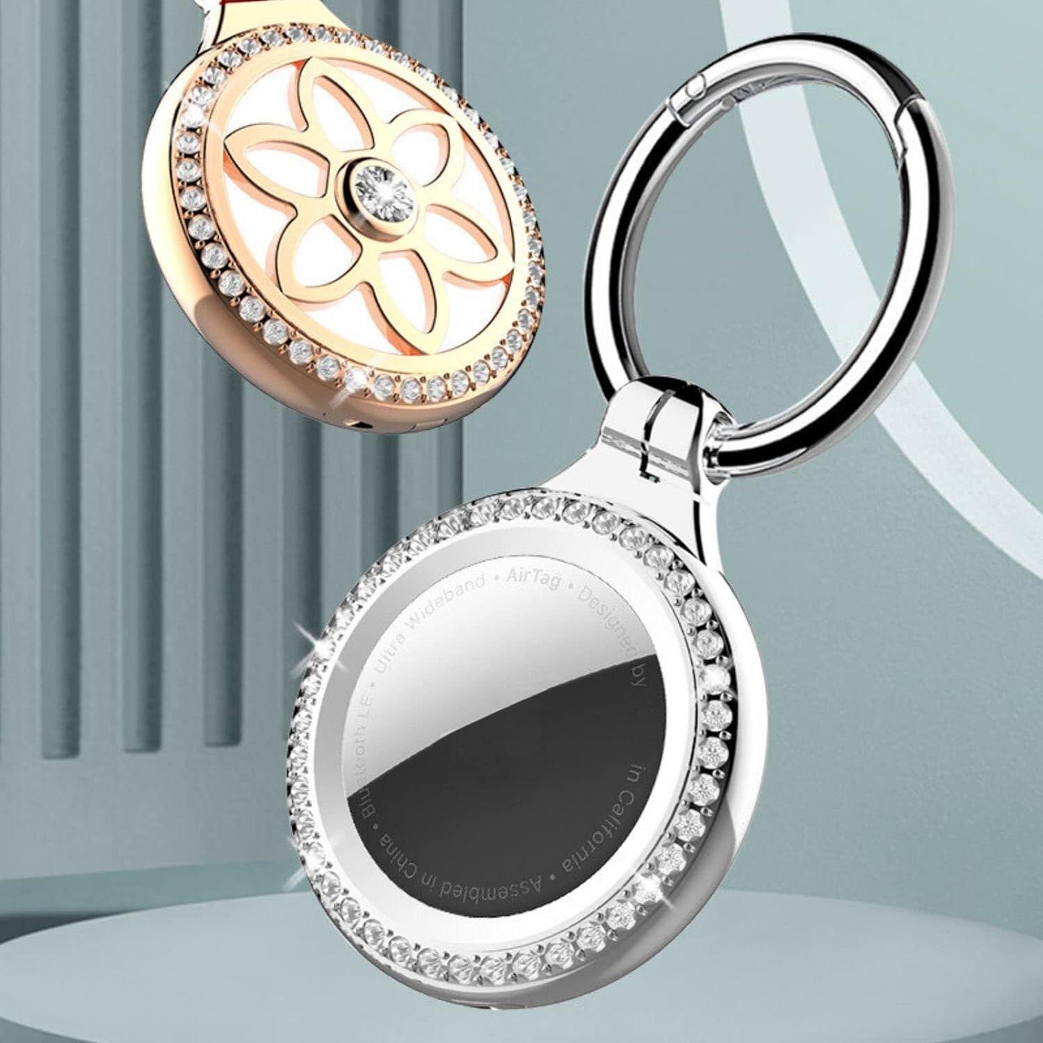 Cho không khí Thiết bị theo dõi dạng thẻ shinning quẻ trường hợp bảo vệ cho airtag Apple chống mất định vị bảo vệ