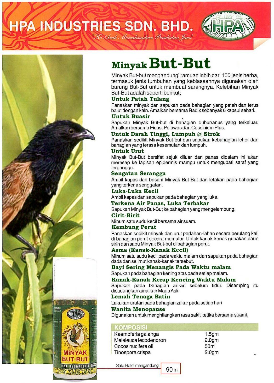 Minyak But But Hpa Lazada