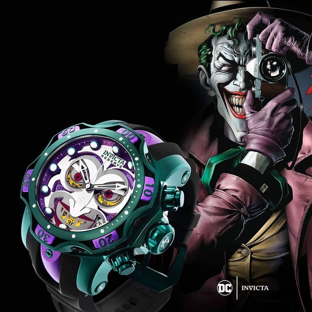 21 In Victa Dc Joker Men S Symphony Large Dial Watch Automatic Withtime Calendar Stopwatch Function Cool Birthday Gift Lazada Singapore