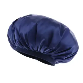 Baosity Adjustable Satin Silk Bonnet Night Sleep Cap Hat For Long