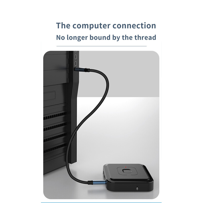 Bluetooth Receiver Transmitter 2- In-1 Usb Audio Adapter Support Hands-free Voice Calling