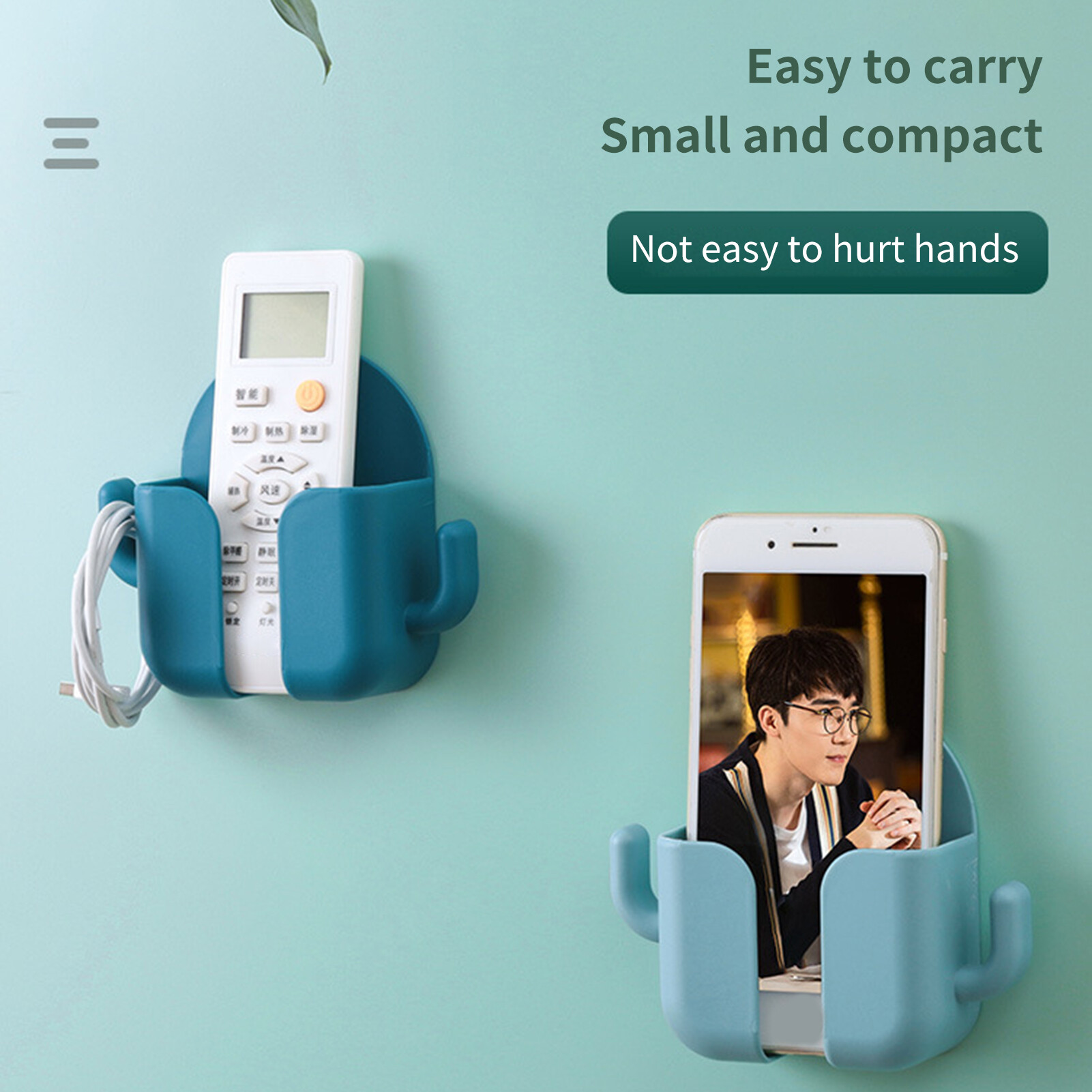 Storage Holder Punch-free Multifunctional Universal Wall-mounted Remote Control Storage Hanger for Home Useful Storage Mount