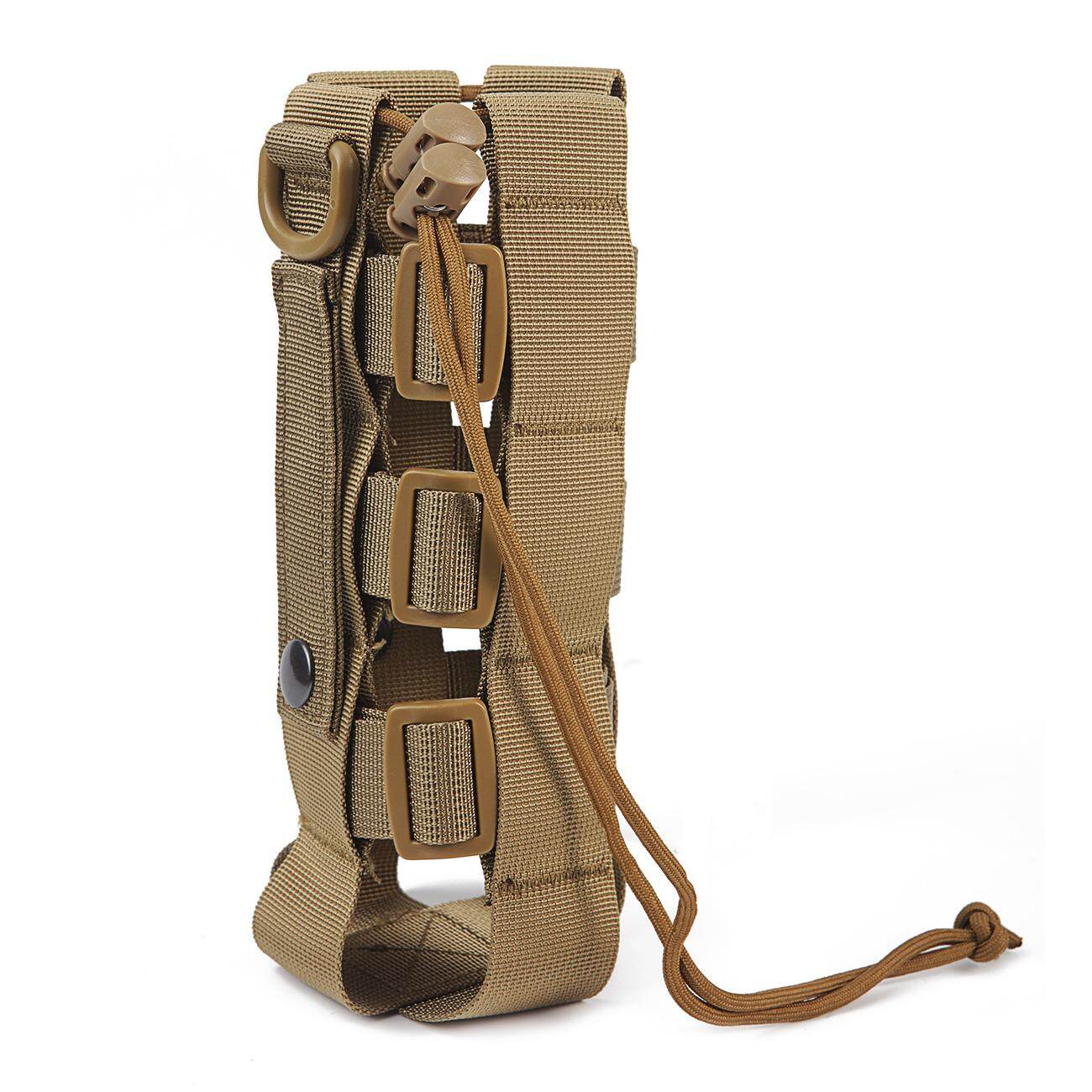 Minimalist Adjustable MOLLE Water Bottle Holder Kettle Pouch Belt Bottle Carrier for 17-84 Oz Water Bottle 2Colors