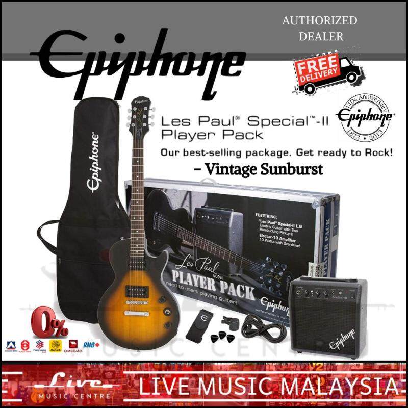 Epiphone Les Paul Special II Guitar Player Pack - Vintage Sunburst (Special-II) Malaysia