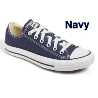 navy blue ladies converse