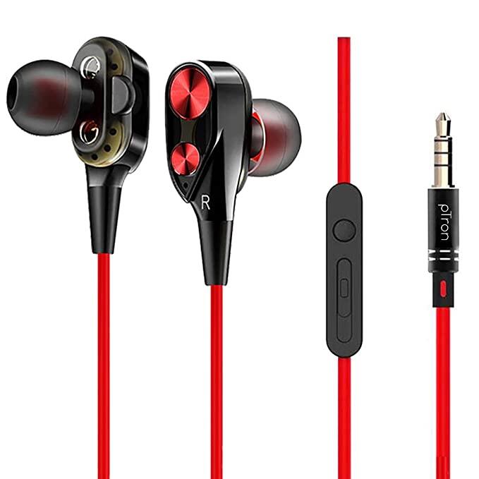 4D Bass Earphone Double Speaker Headphone Dual Driver Stereo