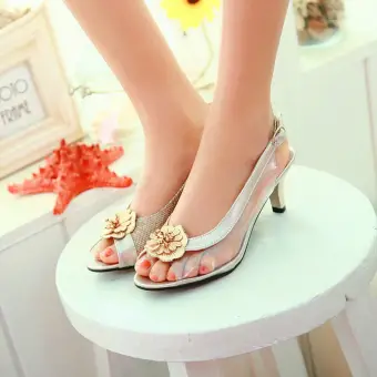 buckle stiletto heels