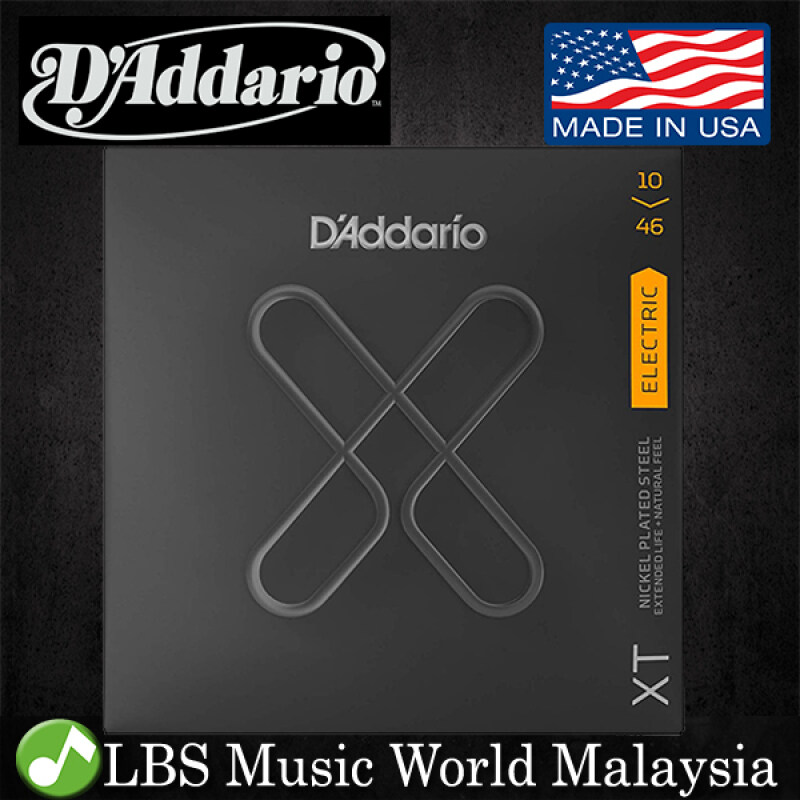 Daddario XTE1046 XT Nickel Plated Steel Electric Guitar String Regular Light Daddario D Addario (10-46) Malaysia