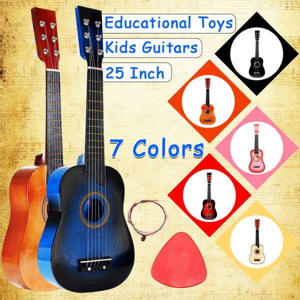 25 Inch 6 String Acoustic Guitar Beginner Practice Musical Instrument Stringed Guitar for Beginners Students Malaysia
