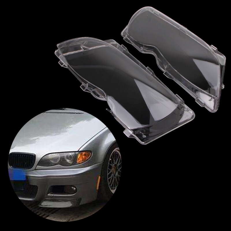 [Bán Chạy] 2 Cái/cặp Đèn Pha Ống Kính Đèn Pha Trái & Phải Thay Thế Cho BMW E46 4 DR