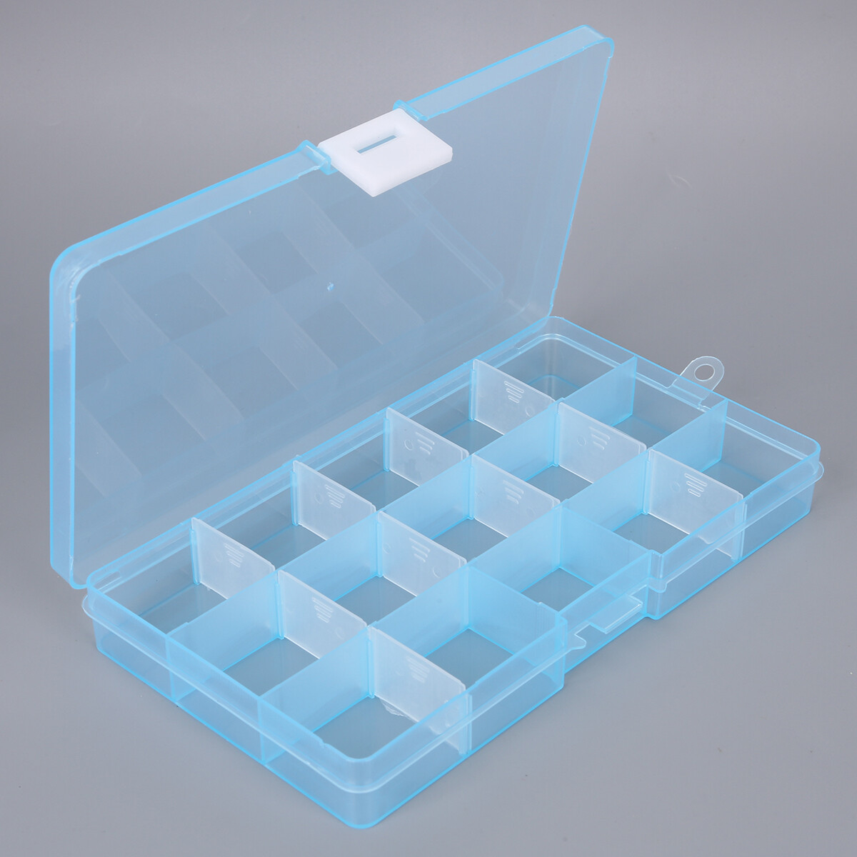 Plastic Storage Box 15 Slots Adjustable Packaging Transparent Tool Case Craft Organizer Box Jewelry Accessoriesr For Beads Earring Storage