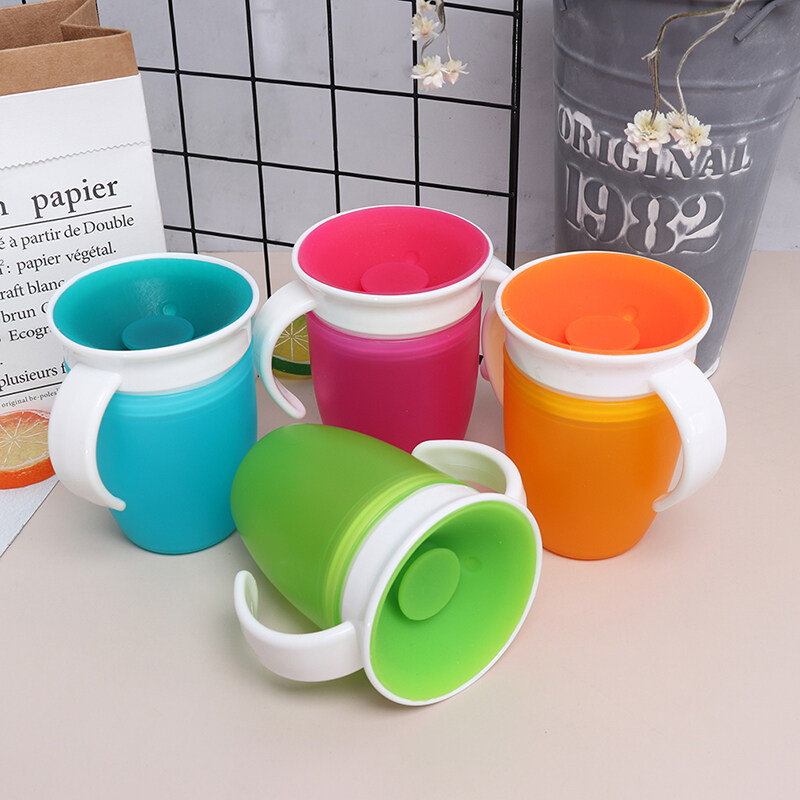 MUXI 360 Degree Can Be Rotated Magic Cup Baby Learning Drinking Cup