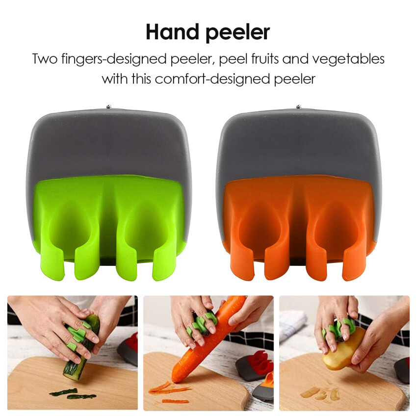 1Pc Hand Vegetable Peeler Palm Peeler Finger Grips Comfortable to Peel Potato Carrot Cucumber
