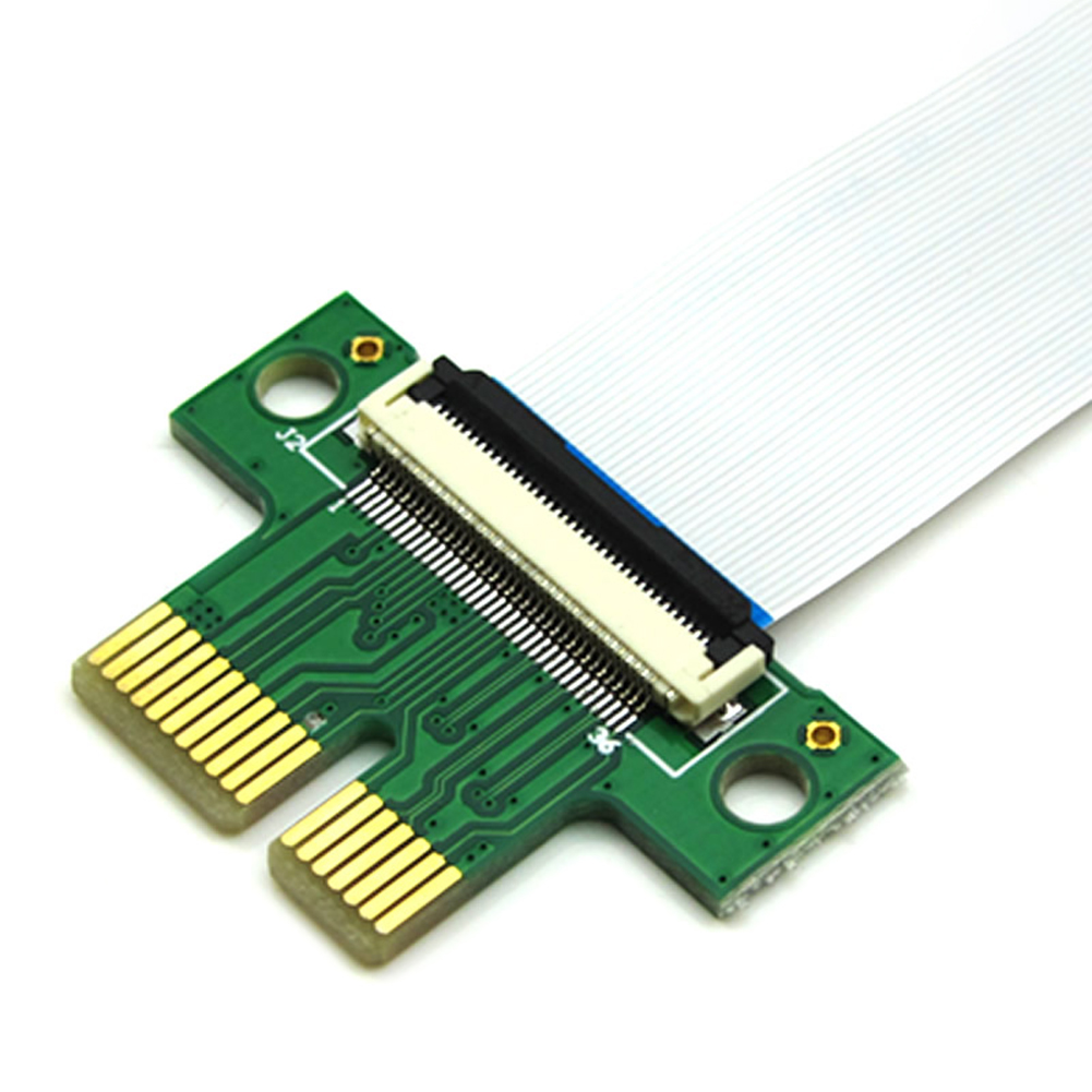 PCI-E PCI Express สายต่อขยายความถี่สูงความต้านทาน PCIe 1X FPC สายแปลง ...