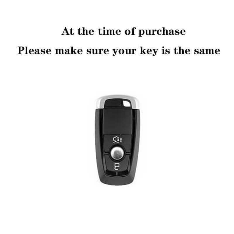 For Ford Ranger 2 Button Leather Key Case Cover (CF91）